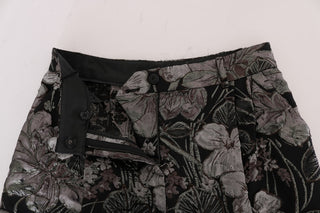 Elegant High-waist Brocade Shorts - Luxury for You