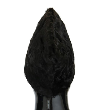 Elegant Black Xiangao Fur Beanie Hat - Luxury for You