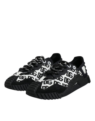 Black Logo Lace Up Low Top Ns1 Sneakers Shoes