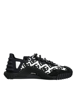 Black Logo Lace Up Low Top Ns1 Sneakers Shoes