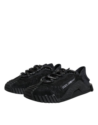 Black Lace Up Low Top Ns1 Sneakers Shoes