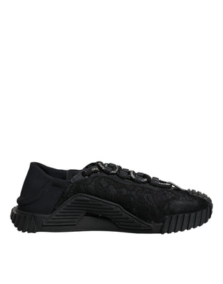 Black Lace Up Low Top Ns1 Sneakers Shoes