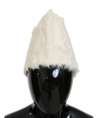 Elegant White Fur Beanie Luxury Winter Hat - Luxury for You