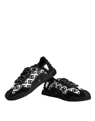 Black Logo Lace Up Low Top Ns1 Sneakers Shoes