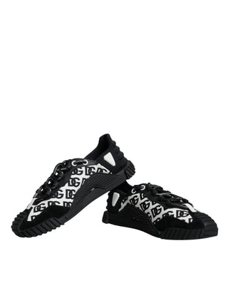 Black Logo Lace Up Low Top Ns1 Sneakers Shoes