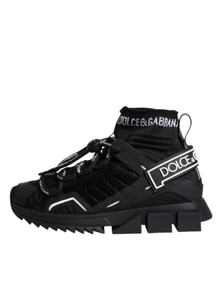 Black Sorrento Socks Logo Sneakers Shoes