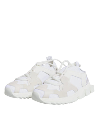 White Mesh Sorrento Trekking Sneakers Shoes