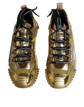 Metallic Gold Ns1 Low Top Sneakers Shoes