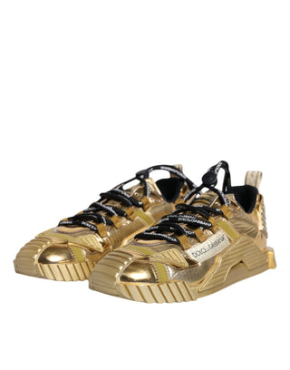 Metallic Gold Ns1 Low Top Sneakers Shoes