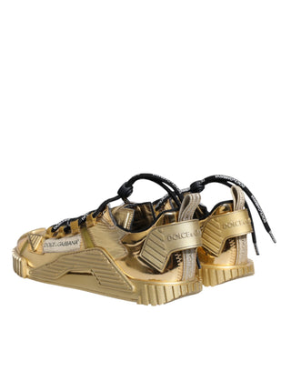 Metallic Gold Ns1 Low Top Sneakers Shoes