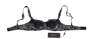 Elegant Black Floral Lace Silk Bra - Luxury for You