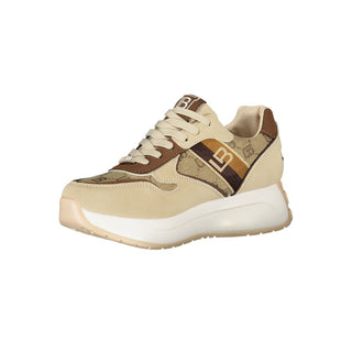 Beige Polyester Sneaker