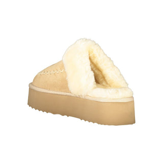 Beige Polyester Sandal