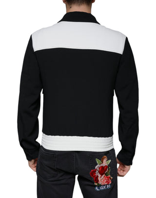 Black White Dg Crown Full Zip Blouson Jacket