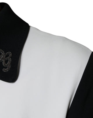 Black White Dg Crown Full Zip Blouson Jacket