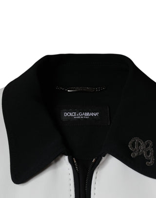 Black White Dg Crown Full Zip Blouson Jacket