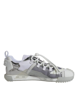 White Silver Low Top Ns1 Sneakers Shoes