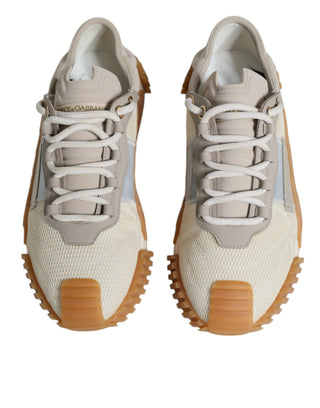 Beige Lace Up Low Top Ns1 Sneakers Shoes