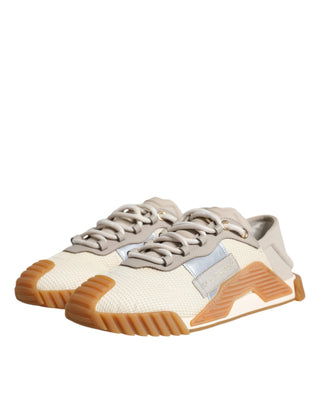 Beige Lace Up Low Top Ns1 Sneakers Shoes