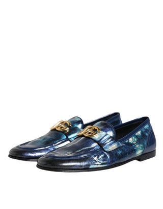 Blue Tie Dye Dg Loafers Formal Shoes