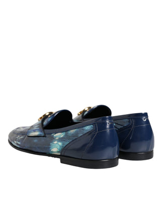 Blue Tie Dye Dg Loafers Formal Shoes