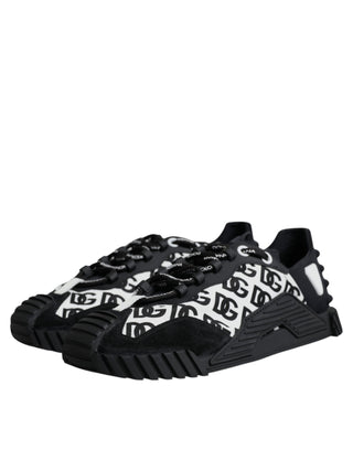 Black Logo Lace Up Low Top Ns1 Sneakers Shoes