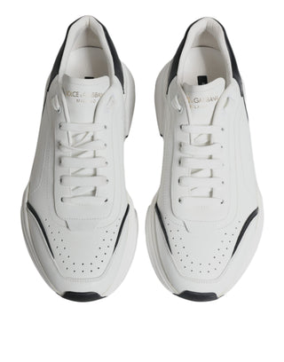 White Black Daymaster Leather Sneakers Shoes