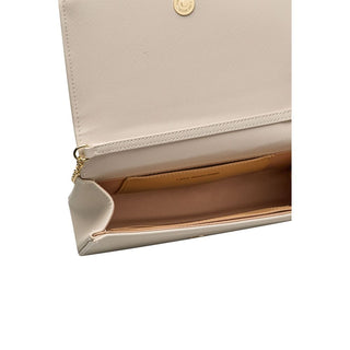 Beige Polyethylene Crossbody Bag