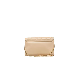 Beige Polyethylene Crossbody Bag