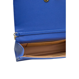 Blue Polyethylene Crossbody Bag