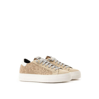 Beige Leather Sneaker