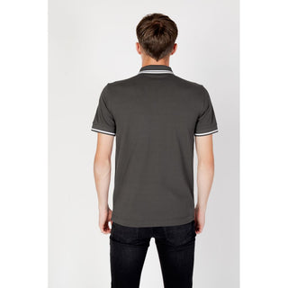 Gray Cotton Polo Shirt