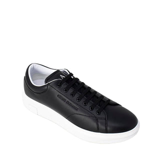 Black Leather Sneaker