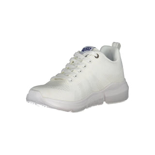 White Artificial Leather Sneaker