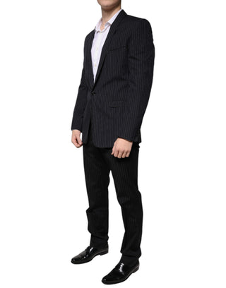 Black Stripe Single Breasted Formal Suit