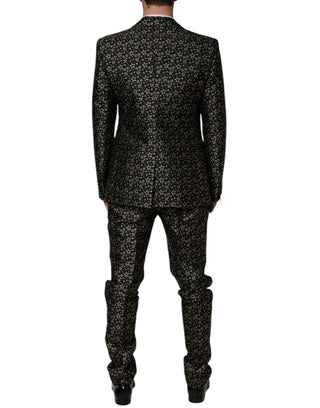 Black Stars Jacquard Sicilia 2 Piece Suit