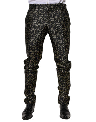 Black Stars Jacquard Sicilia 2 Piece Suit