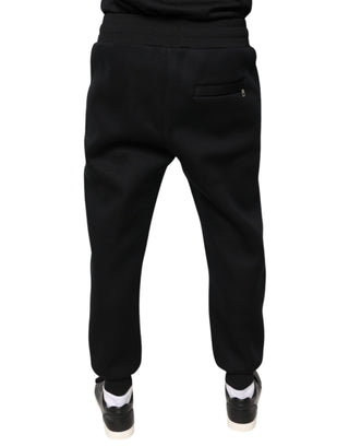 Black Modal Dg Logo Jogger Men Sweatpants Pants