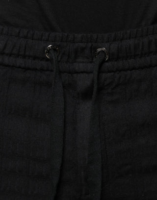 Black Wool Jogger Jogging Pants