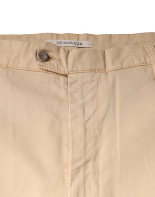 Beige Houston Men Cropped Dress Pants