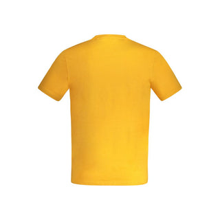 Orange Cotton Men T-shirt