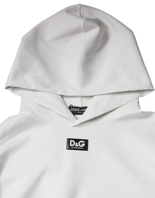 White D&g Logo Hooded Men Sweatshirt Sweater