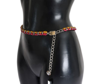 Elegant Multicolor Crystal-embellished Belt - Luxury for You