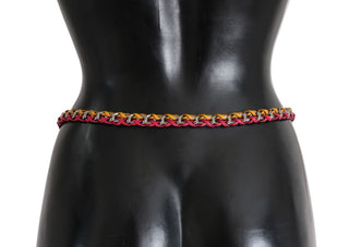 Elegant Multicolor Crystal-embellished Belt - Luxury for You