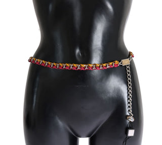 Elegant Multicolor Crystal-embellished Belt - Luxury for You