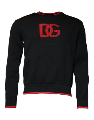 Black Dg Logo Crew Neck Sweatshirt Sweater