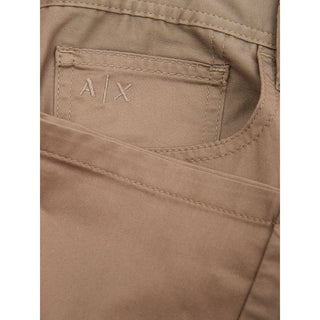 Brown Cotton Jeans & Pant