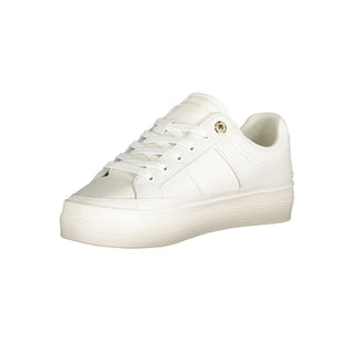 White Polyester Sneaker