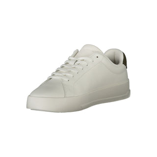 White Polyester Sneaker