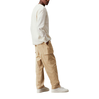 Beige Cotton Rigenerato Jeans & Pant